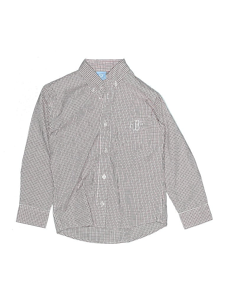 Pre-owned Bella Bliss Kids' Long Sleeve Button Down Shirt In Gray
