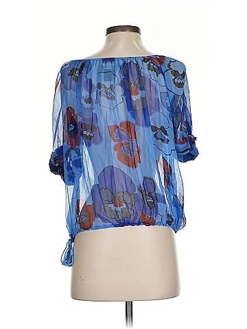 Fei Short Sleeve Silk Top (view 2)