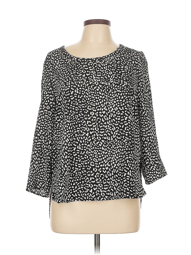 Pre-owned Michael Michael Kors 3/4 Sleeve Blouse In Black