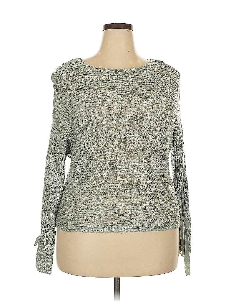 Pre-owned Rewind Pullover Sweater In Silver