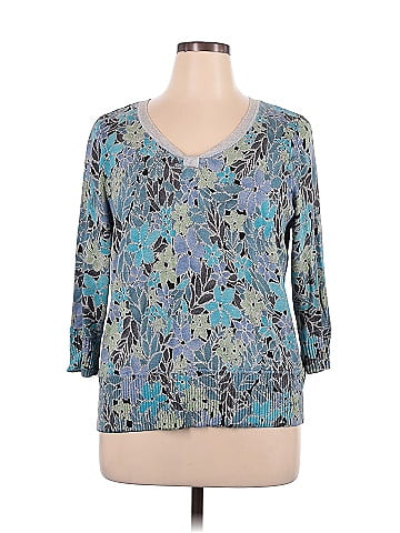 Sigrid Olsen 3/4 Sleeve Silk Top (view 1)