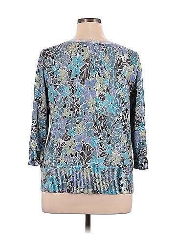 Sigrid Olsen 3/4 Sleeve Silk Top (view 2)