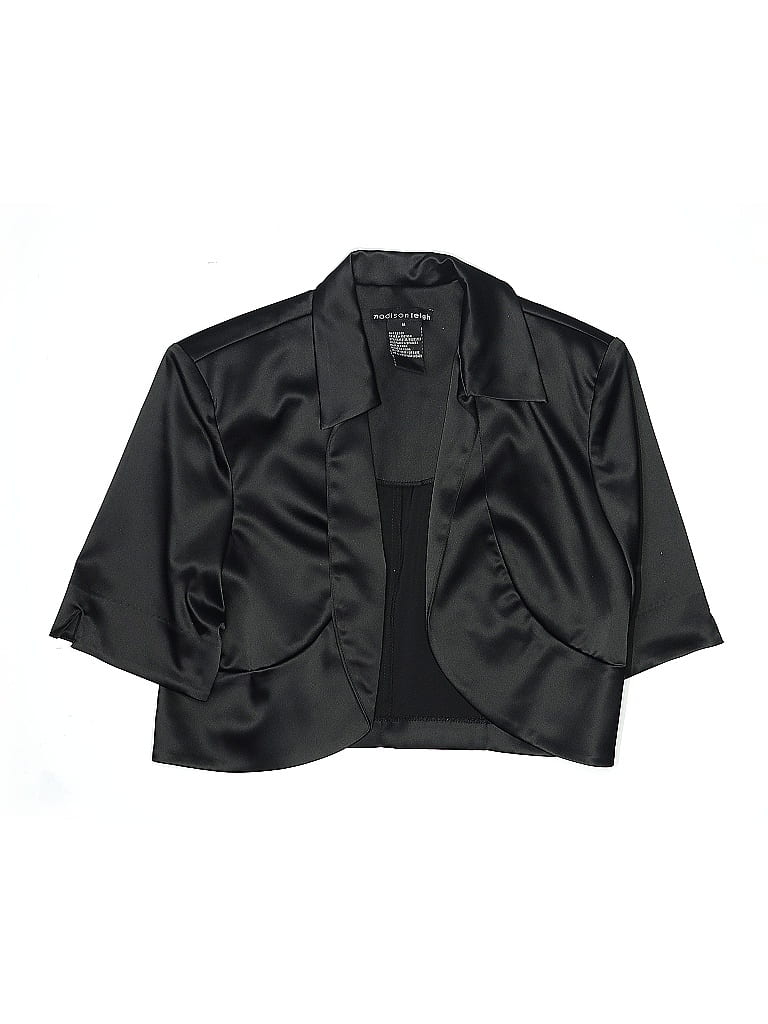 Pre-owned Assorted Brands Kids' Blazer Jacket In Black