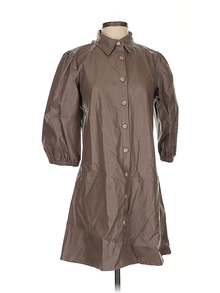 Pre-owned Cobble Stone Raincoat In Brown