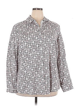 Foxcroft 3/4 Sleeve Button Down Shirt