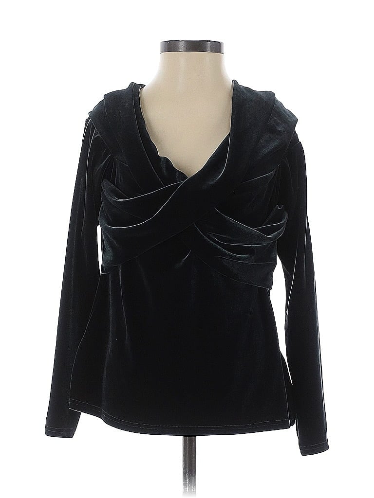 Me&Thee Gray Teal Long Sleeve Blouse Size 4 - photo 1