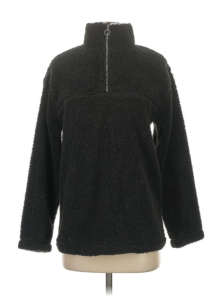 Pre-owned Fashion Nova Fleece Jacket In Black