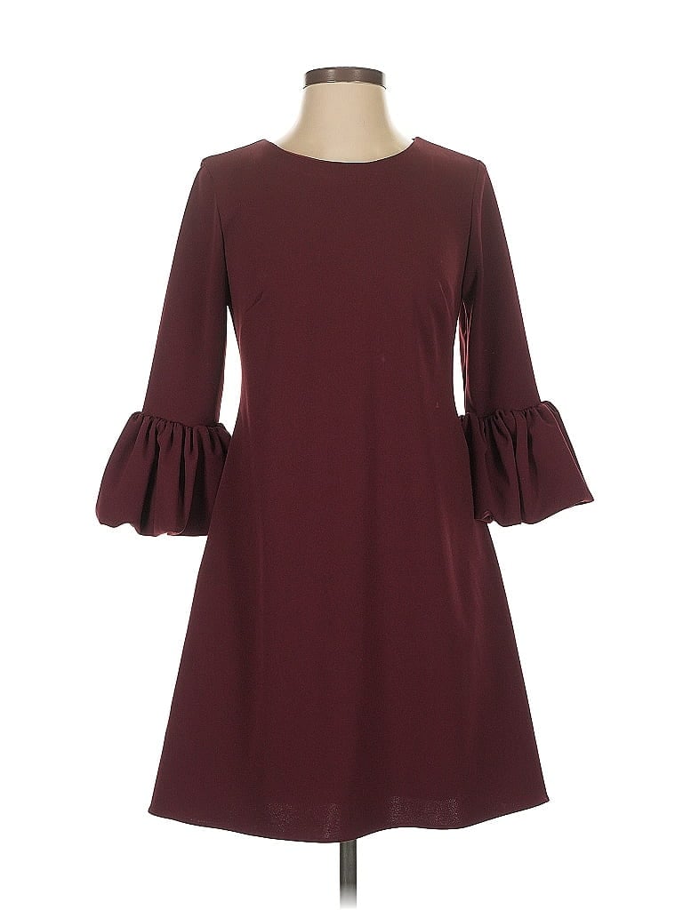Click to view more detailed imagery on our partner's website Pre-owned Betsy & Adam Casual Dress In Burgundy