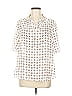 Ann Taylor Factory 100% Polyester Ivory Short Sleeve Blouse Size M - photo 1