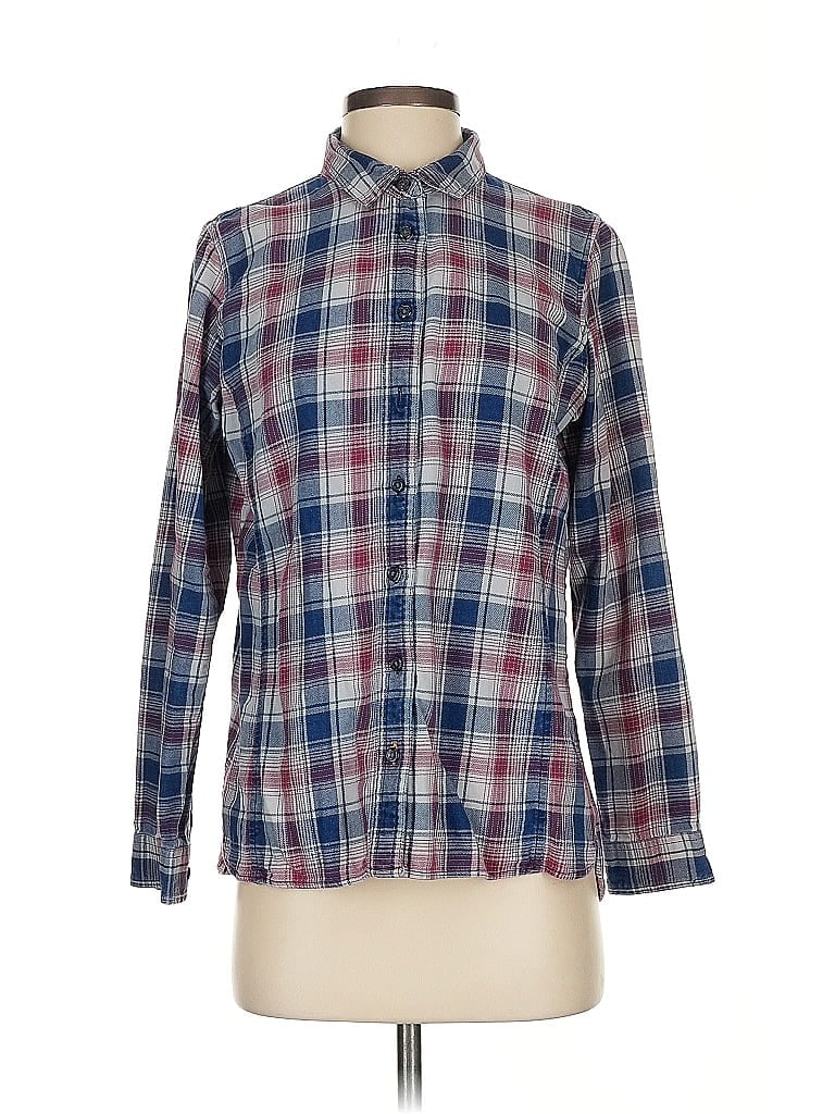 Pre-owned Orvis Long Sleeve Button Down Shirt In Blue