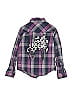 Guess 100% Cotton Plaid Purple Long Sleeve Button-Down Shirt Size 7 (big kids) - photo 2