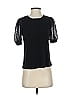CeCe Black Short Sleeve Top Size XS - photo 1