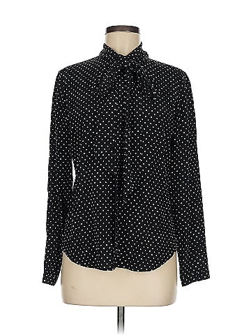 Ralph Lauren Black Label Long Sleeve Silk Top (view 1)