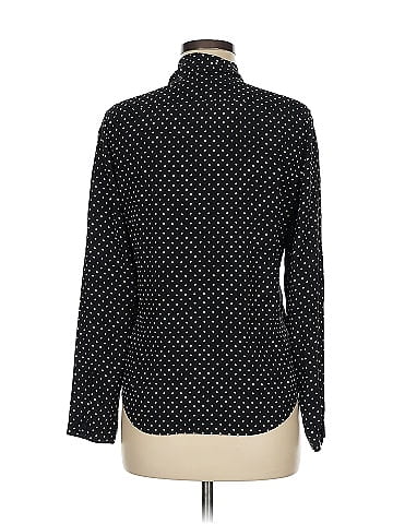 Ralph Lauren Black Label Long Sleeve Silk Top (view 2)