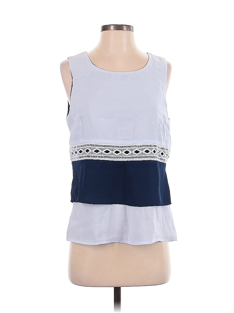 Pre-owned 41hawthorn Sleeveless Blouse In White