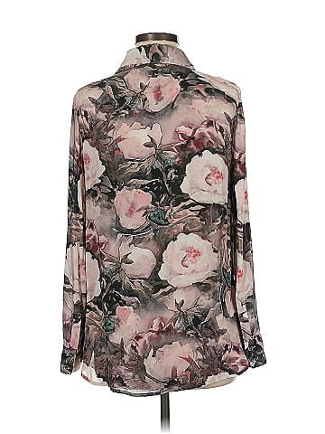 Haute Hippie Long Sleeve Silk Top (view 2)