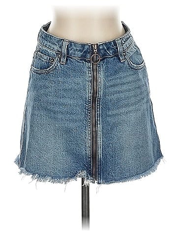 We the Free Denim Skirt (view 1)