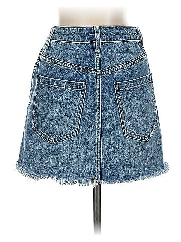 We the Free Denim Skirt (view 2)