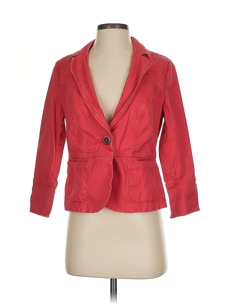 Pre-owned Cabi Blazer Jacket In Red