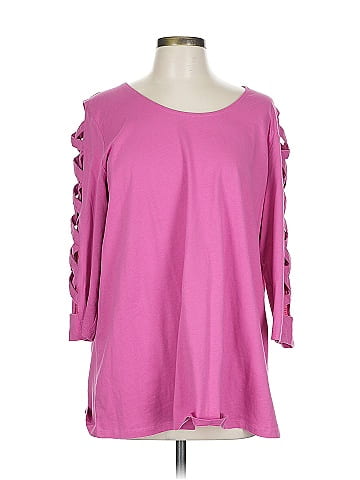 Roaman's 3/4 Sleeve Top (view 1)