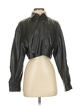 Zara Faux Leather Top (view 1)