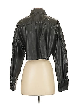 Zara Faux Leather Top (view 2)