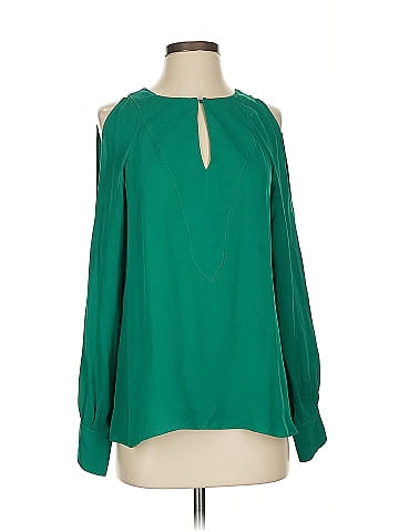 Elie Tahari Long Sleeve Silk Top (view 1)