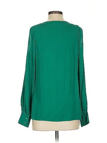 Elie Tahari Long Sleeve Silk Top (view 2)