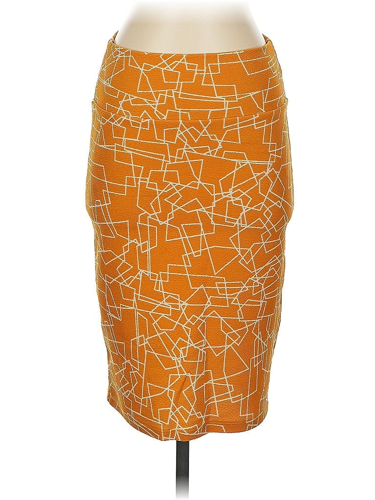 Pre-owned Lularoe Casual Skirt In Orange