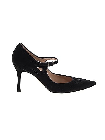 Manolo Blahnik Suede Mary Jane Pumps 95mm (view 1)