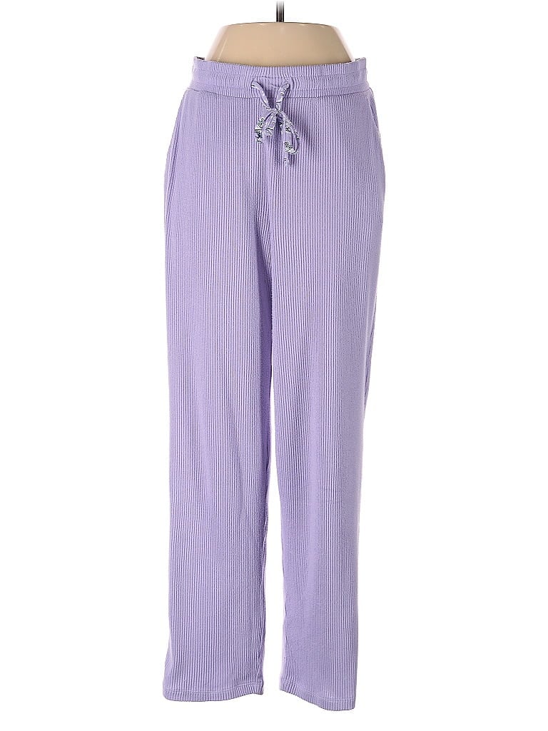 Pre-owned Lands' End Casual Pants In Purple