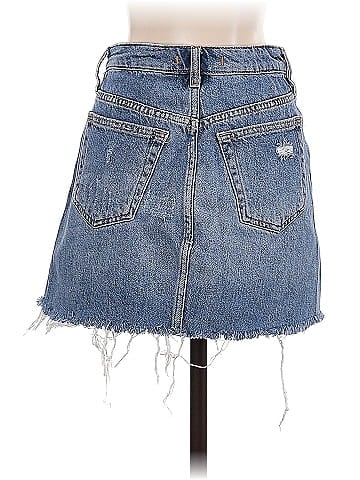 We the Free Denim Skirt (view 2)
