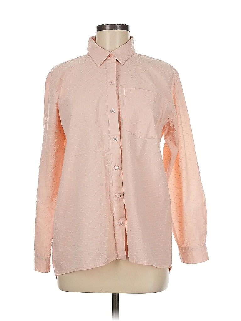 Pre-owned Michael Michael Kors Long Sleeve Button Down Shirt In Pink