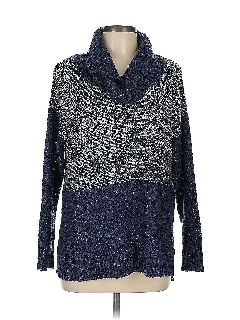 Pre-owned Chico's Pullover Sweater In Blue