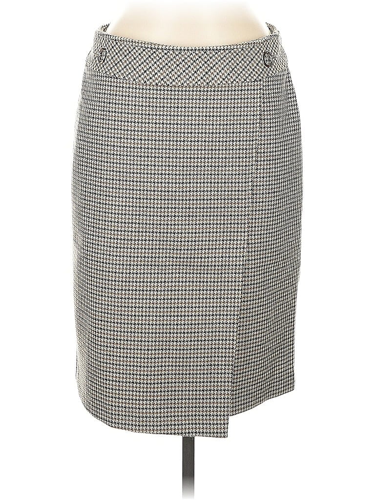 Pre-owned H&m Formal Skirt In Gray