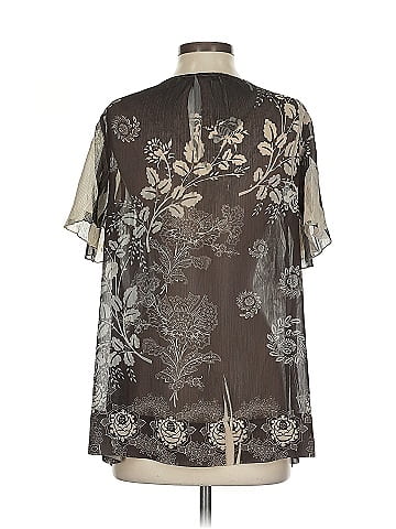 AK Anne Klein Short Sleeve Blouse (view 2)
