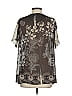 AK Anne Klein 100% Polyester Gray Short Sleeve Blouse Size 4 - photo 2
