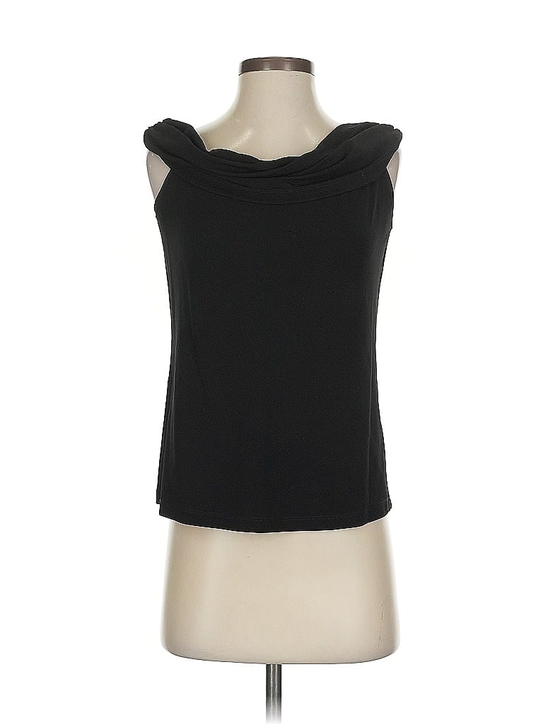 Pre-owned Worth New York Sleeveless Top Black Cowl Neck Tops