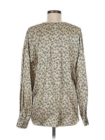 Vince. Long Sleeve Silk Top (view 2)