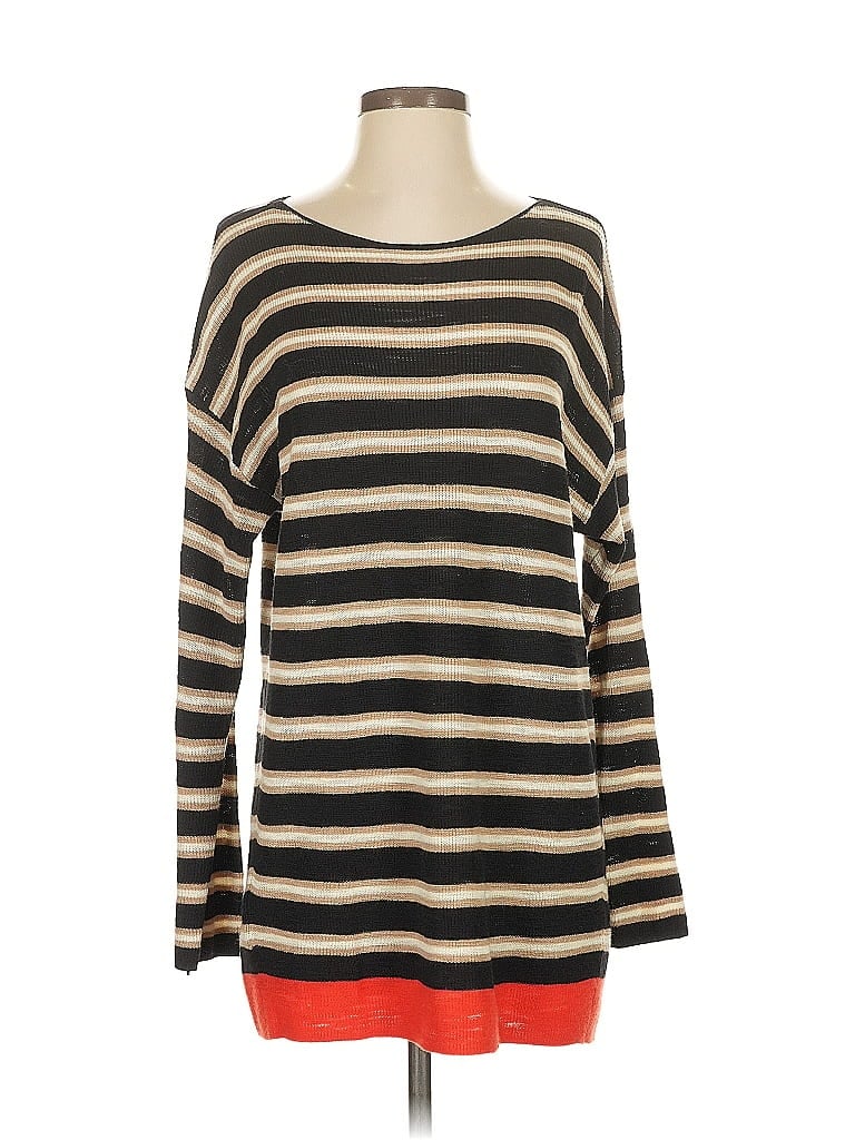 Pre-owned Lou & Grey Pullover Sweater In Black