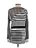 Scrapbook Stripes Gray Long Sleeve Top Size XS - photo 2