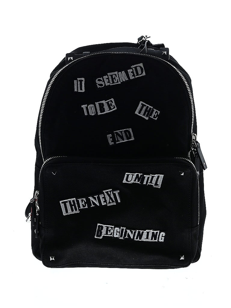 Valentino Garavani 100% Canvas Black Backpack One size - photo 1