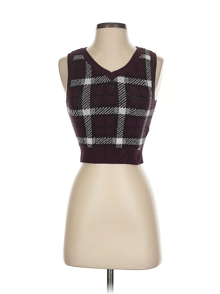 Click to view more detailed imagery on our partner's website Pre-owned Hollister Sweater Vest In Burgundy
