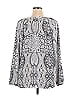 Foxcroft 100% Polyester Silver Long Sleeve Blouse Size XL - photo 2