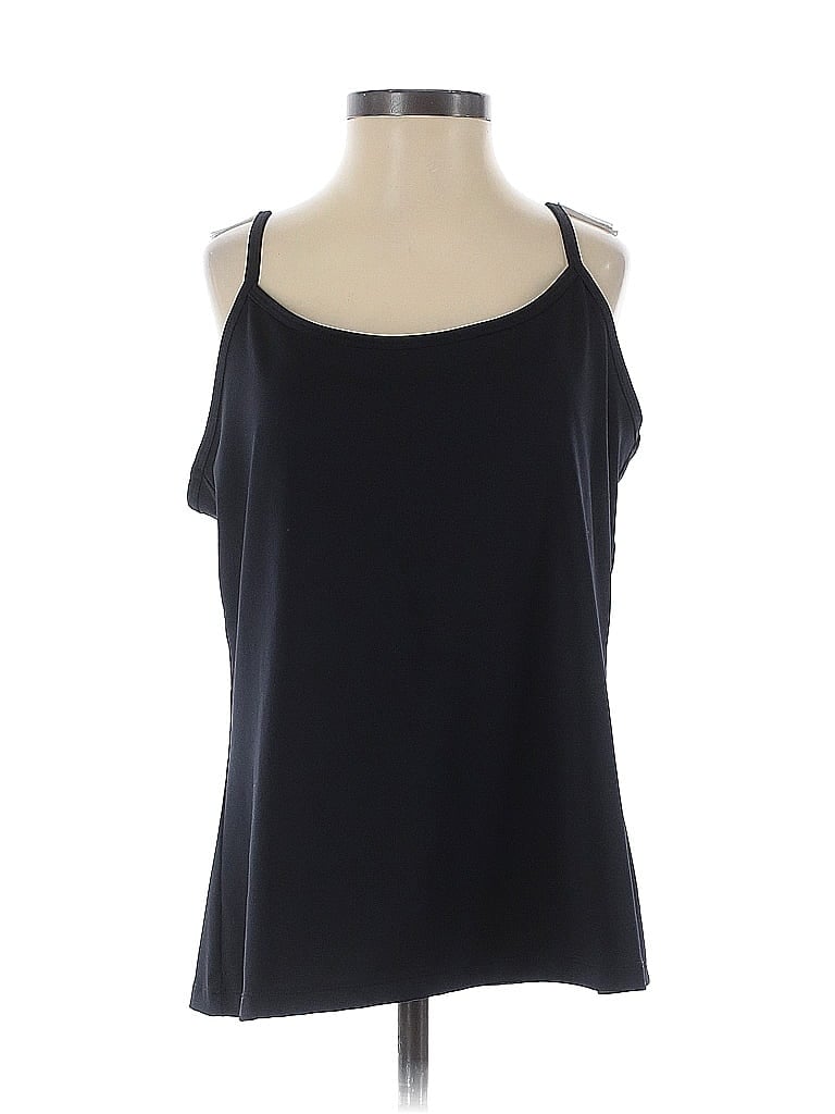Pre-owned Fashion Bug Tank Top Black Cold Shoulder Neckline Tops