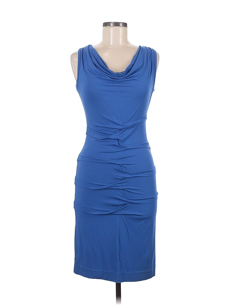 Pre-owned Nicole Miller Cocktail Dress In Blue