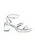 Larroudé 100% Leather Silver Gray Heels Size UK 8 / US 10 - photo 1