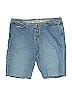 Express 100% Cotton Blue Denim Shorts Size 11 - 12 - photo 1