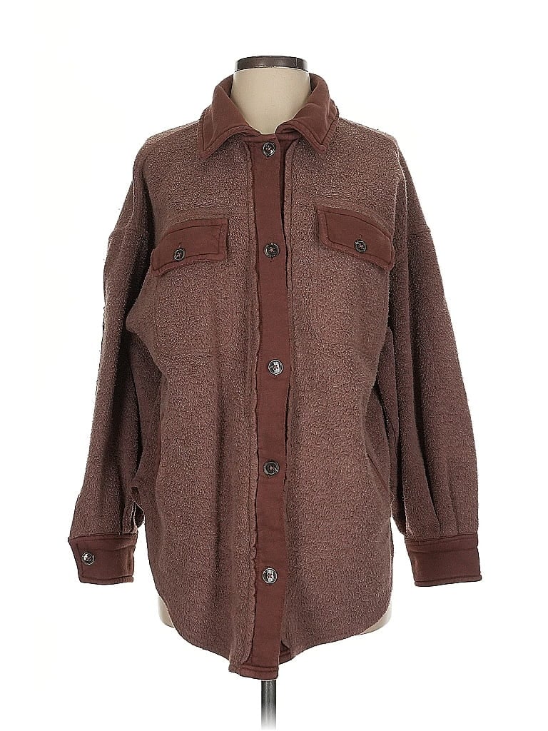 Pre-owned Free People Coat In Brown
