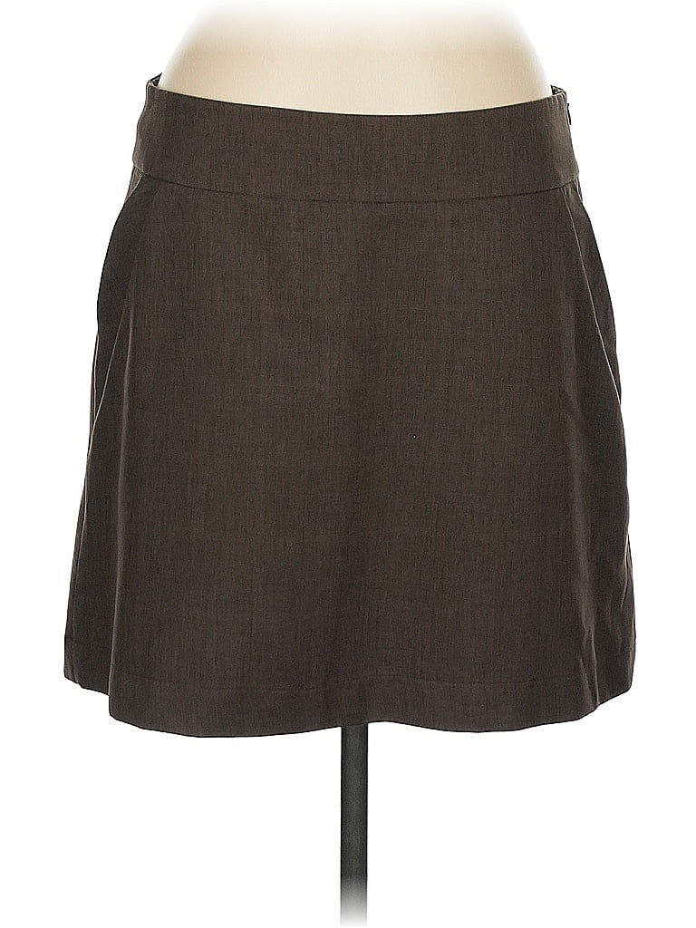 Luigi Bertolli Solid Brown Casual Skirt Size EU 40 / US 10 - photo 1